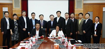 中國海洋大學和708所簽約合作