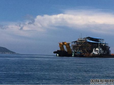 “泰鑫1”抵達海南開始采礦調試