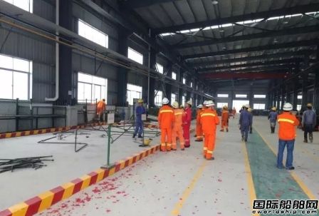 太平洋粵新二期電推海工船項目管裝車間投產