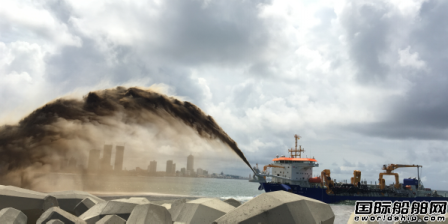 “浚洋1”投入科倫坡港口城項目建設
