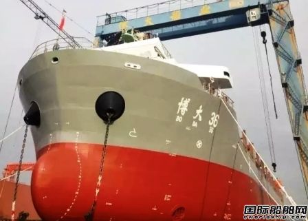 博大船業一艘558TEU集裝箱船下水