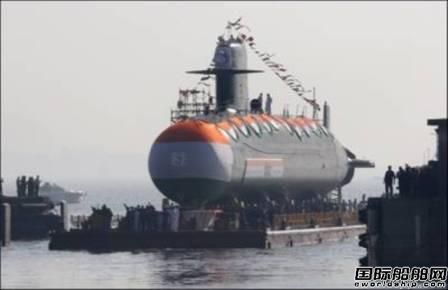 印度海軍第二艘鲉魚級潛艇漢德里號下水