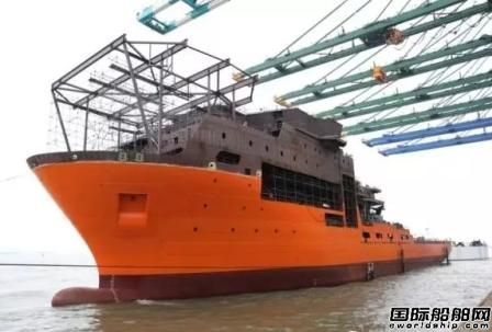 振華重工首艘飽和潛水支持船下水