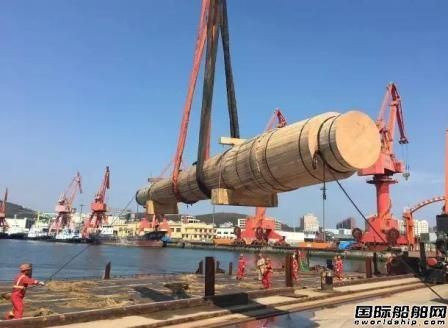 南通遠洋交付第二套2萬箱船高效全懸掛舵