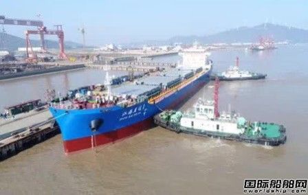 增洲造船建造國內首艘江海直達船首航