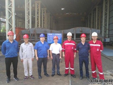 神舟機械舉行兩艘荷蘭頂推輪龍骨鋪設儀式