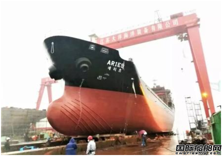 江蘇大洋海裝兩艘6500噸雜貨船完成節點