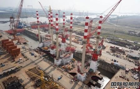 海新重工為中交三航局建造2艘海上風電安裝船下水