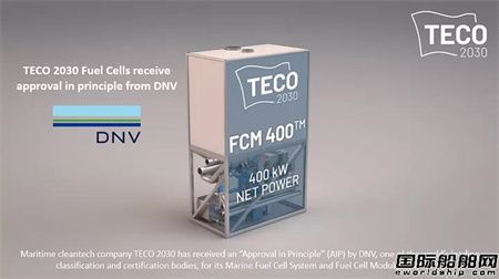 TECO 2030船舶氫燃料電池系統獲DNV原則批復