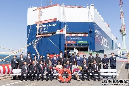 新來島造船交付日本郵船第二艘LNG動力汽車運輸船