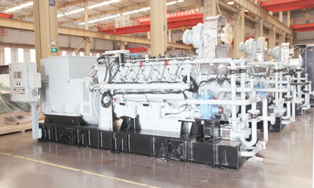 河柴重工首批CHG620V12MPI船用燃氣發電機組發運