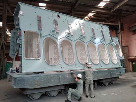 大柴公司交付滬東重機5臺6S60ME-C主機機架