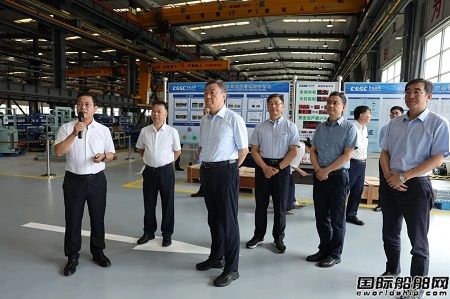 中國船舶集團黨組書記、董事長溫剛到青島雙瑞調研指導工作
