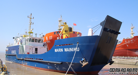 寧興船舶交付39米客滾船“MARIN MAINIKU”輪