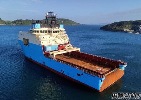 Inmarsat為馬士基海洋首艘電池動力三用工作船提供數據解決方案