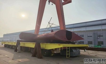 南通遠洋本部首制舵葉順利通過完工檢查
