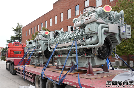 河柴重工首船4臺自主品牌CHD622V20STC柴油機順利發運