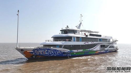 東方船艇設計建造大型高端游覽船“老虎灘”號成功試航