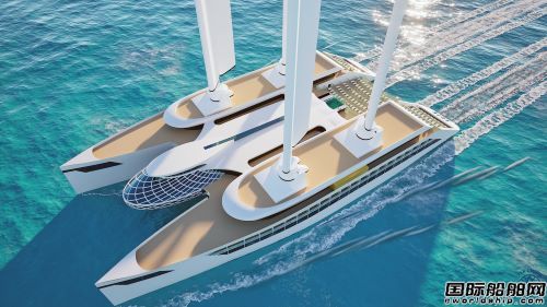 YSA Design披露新型風帆動力雙體郵輪設計