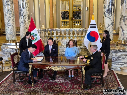 總統見證！現代重工與秘魯船廠簽訂聯合開發協議
