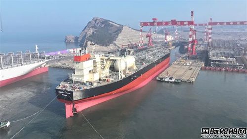 大連中遠海運川崎首艘LNG雙燃料VLCC下水