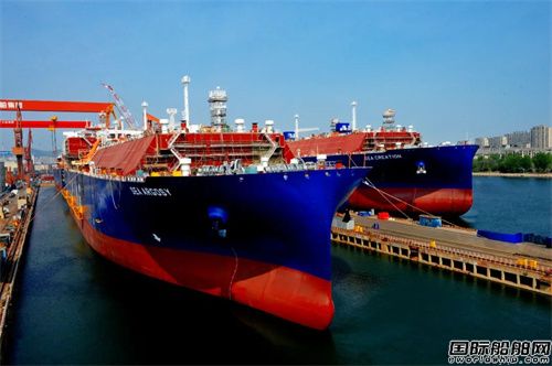 大連造船為招商輪船建造17.5萬方LNG運輸船4號船出塢